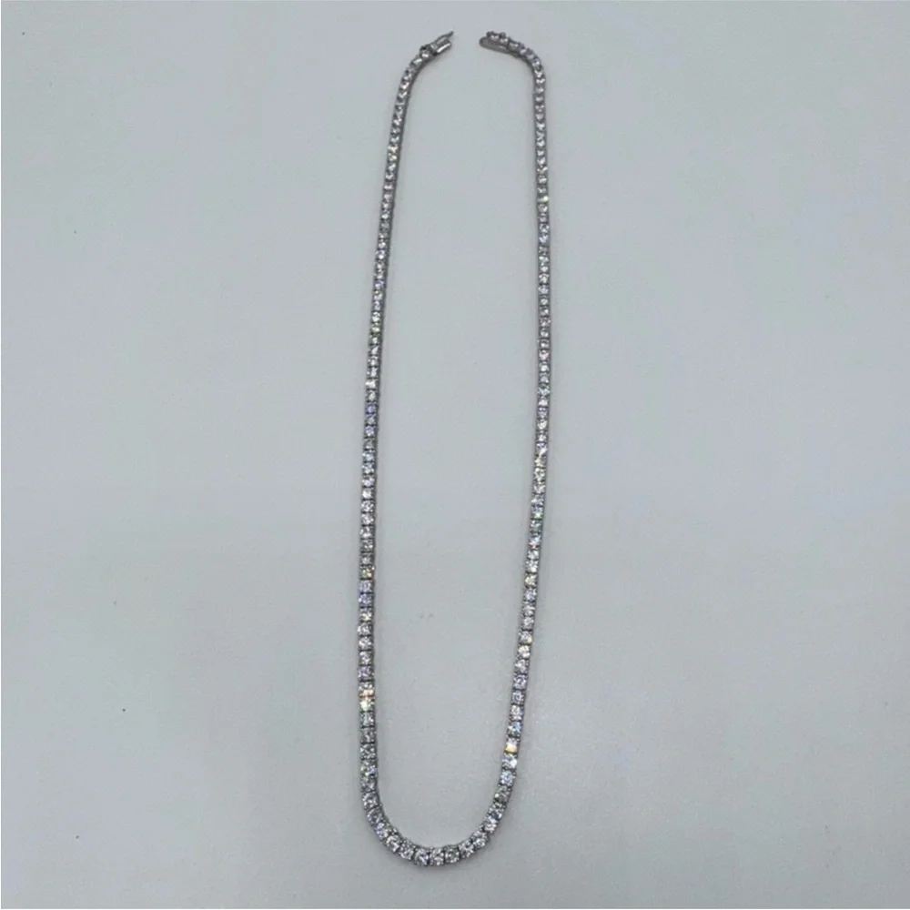 18k 24ct Tennis Necklace - Picture 9 of 9